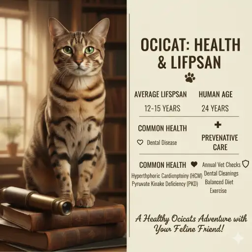 Ocicat Cat Health Issues and Average Lifespan Guide