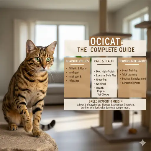 Ocicat Cat Full Breed Guide Covering Care, Traits, and Lifespan