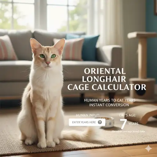 Oriental Longhair Cat Age Calculator to Human Years With Simple Chart