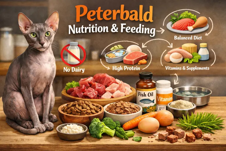 Peterbald Cat Diet, Nutrition and Feeding Guide Explained
