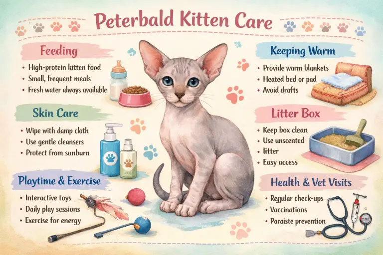 Peterbald Kitten Care Guide for Growth and Early Health