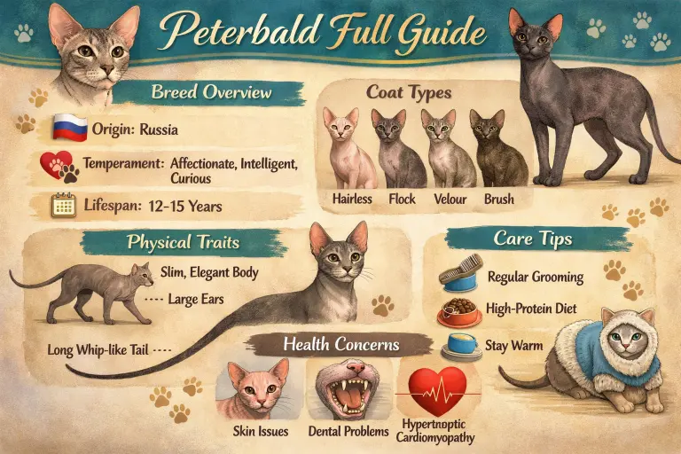 Peterbald Cat Full Breed Guide Covering Care, Traits, and Lifespan
