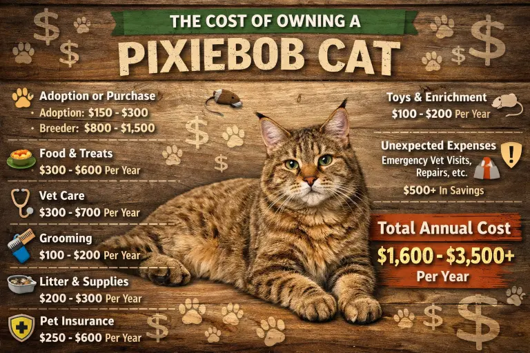 Pixiebob Cat Cost of Ownership and Lifetime Expenses