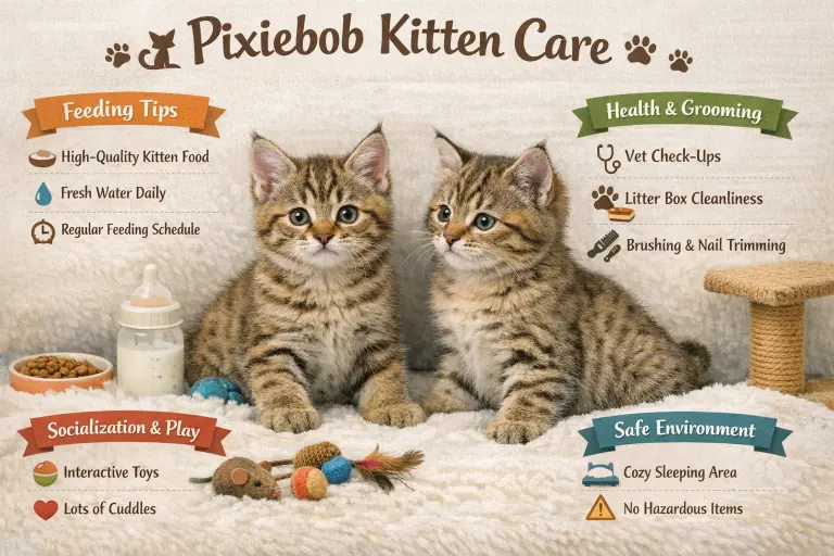 Pixiebob Kitten Care Guide for Growth and Early Health