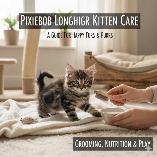 Pixiebob Longhair Kitten Care Guide for Early Growth