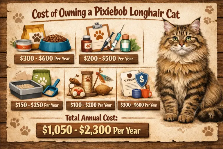 Pixiebob Longhair Cat Cost of Ownership and Expenses