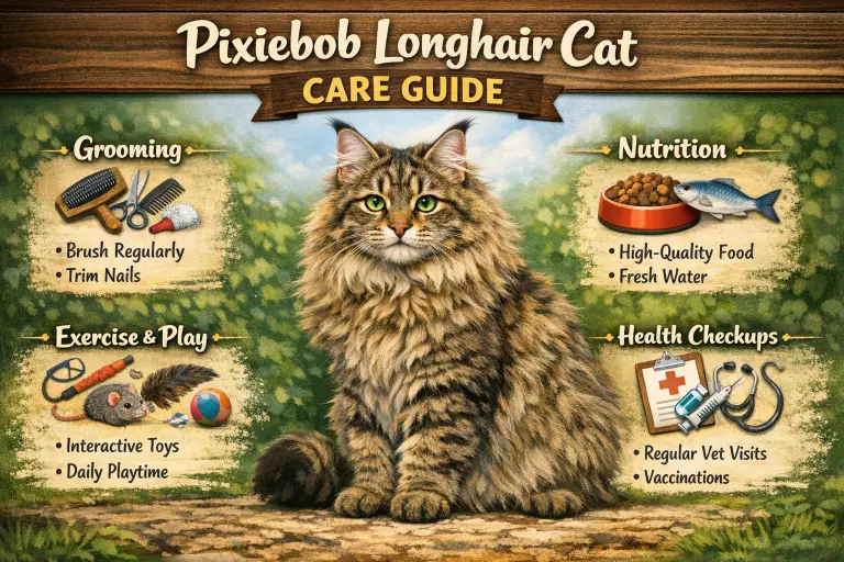 Pixiebob Longhair Cat Full Breed Guide Covering Care and Traits