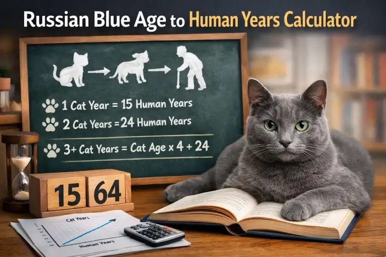 Russian Blue Age Calculator: Convert Your Cat’s Age to Human Years