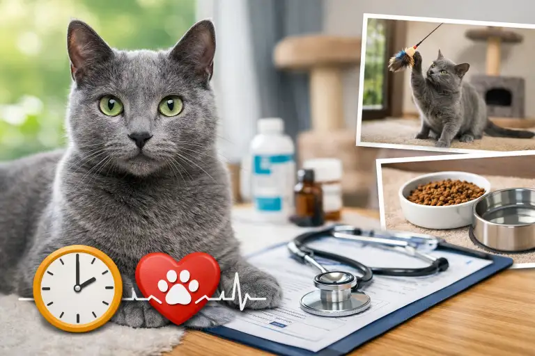 Russian Blue Health and Lifespan: Common Issues, Care Tips & Life Expectancy