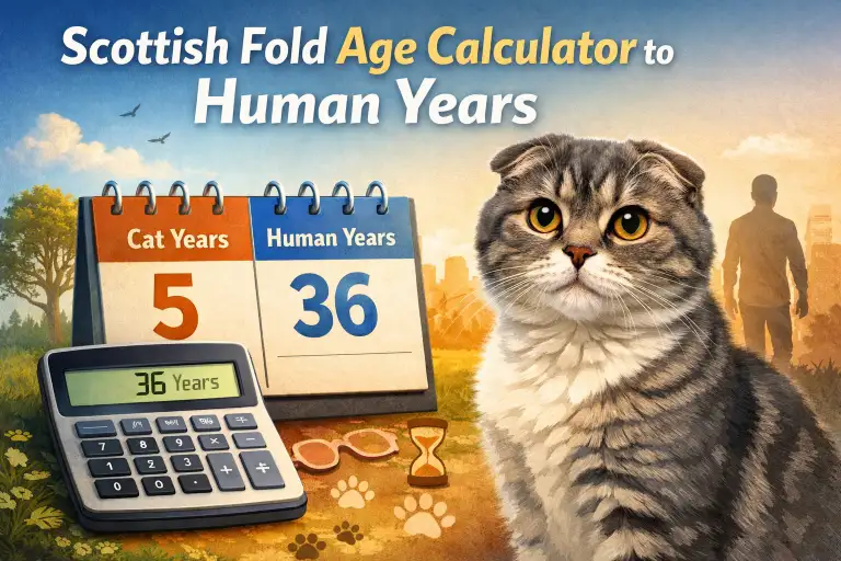Scottish Fold Age Calculator to Human Years (With Age Chart)