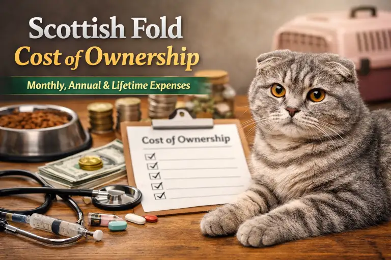 Scottish Fold Cost of Ownership: Real Monthly, Annual, and Lifetime Expenses