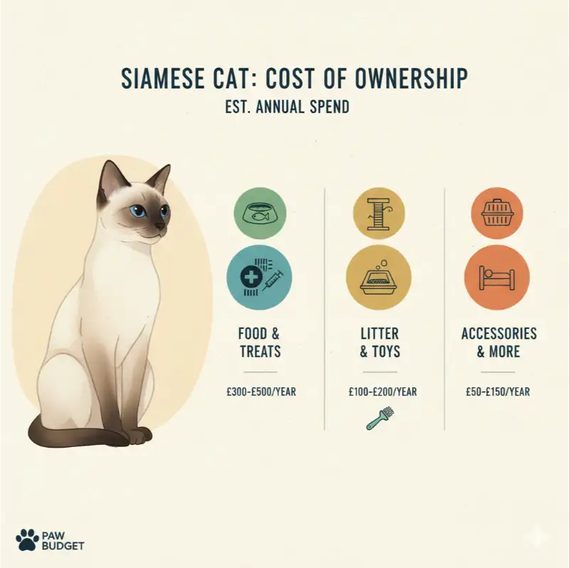 Siamese Cat Cost of Ownership and Lifetime Expenses