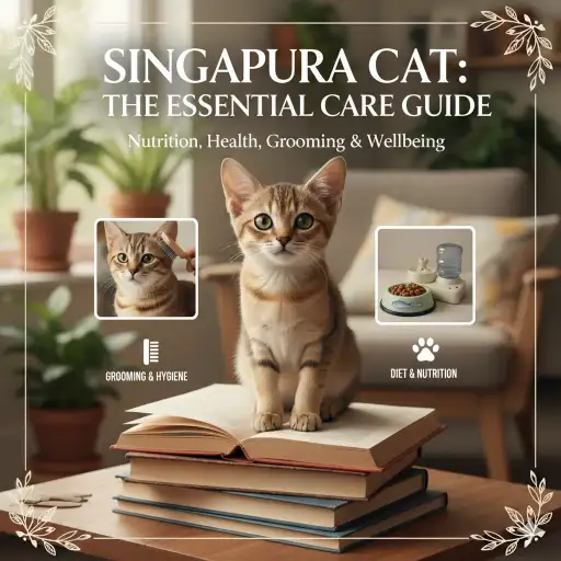 Singapura cat care guide covering daily care, grooming, and activity needs