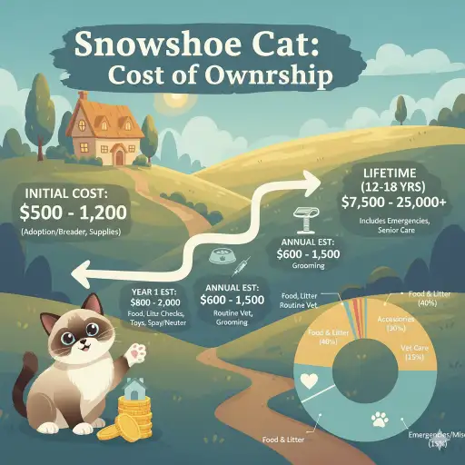 Snowshoe Cat Cost of Ownership and Lifetime Expenses