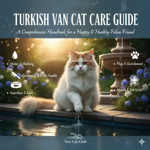 Turkish Van cat care guide covering daily care, grooming, and activity needs