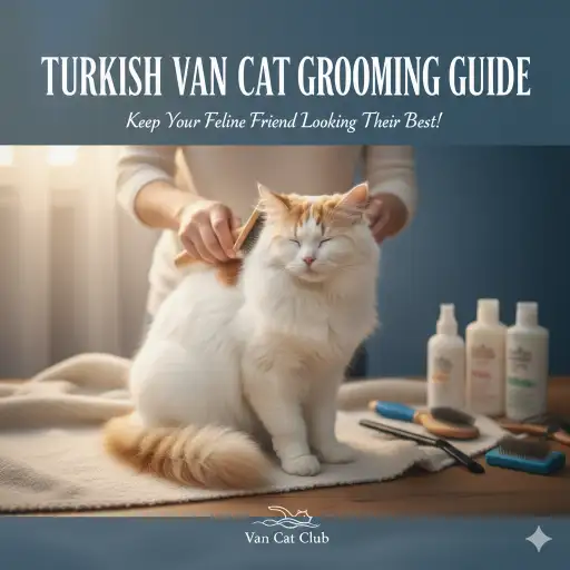 Turkish Van cat grooming basics including brushing, coat care, and hygiene